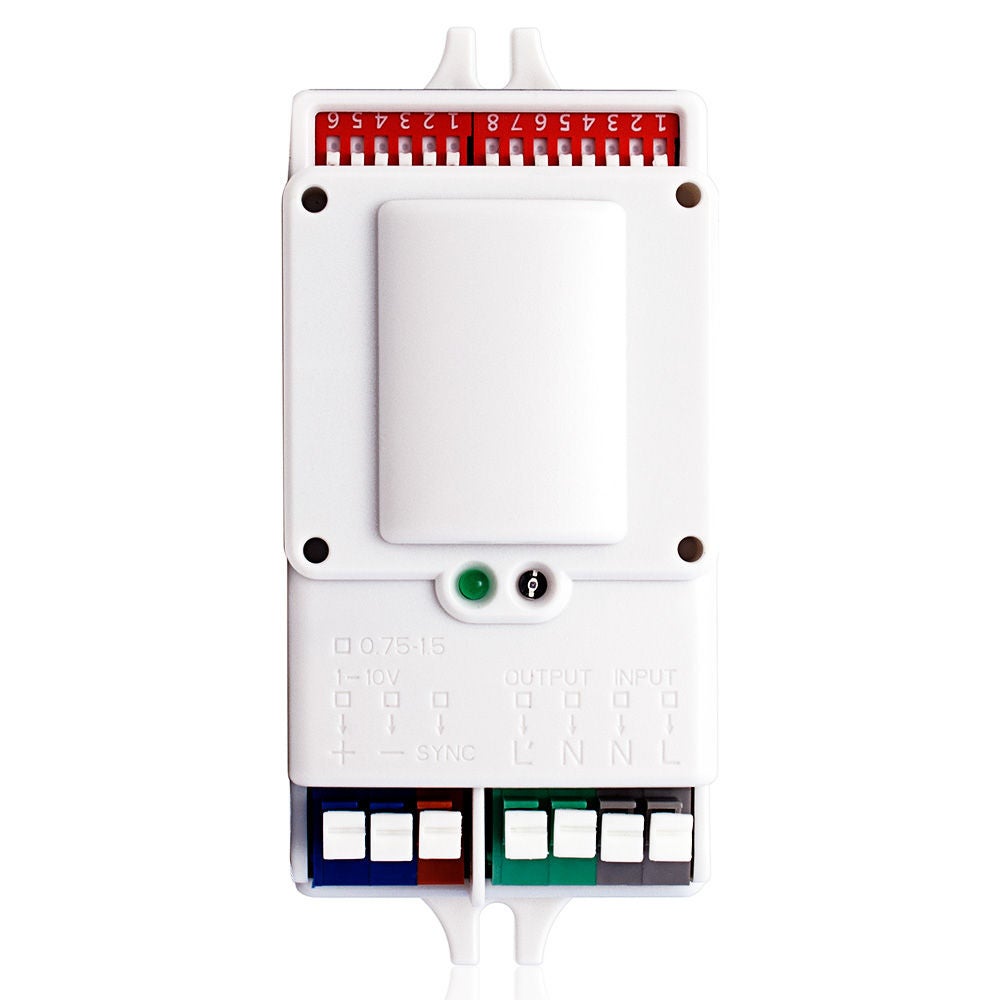 Sensor de ocupación de microondas de alta frecuencia con atenuación 0-10V 