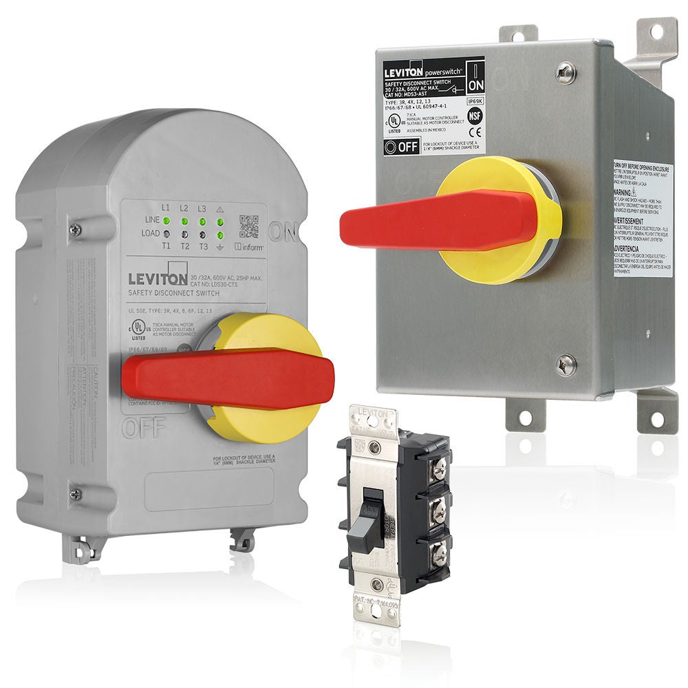 Controles de motor e interruptores de seguridad